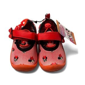 Disney Minnie Mouse Striped Red Sneakers